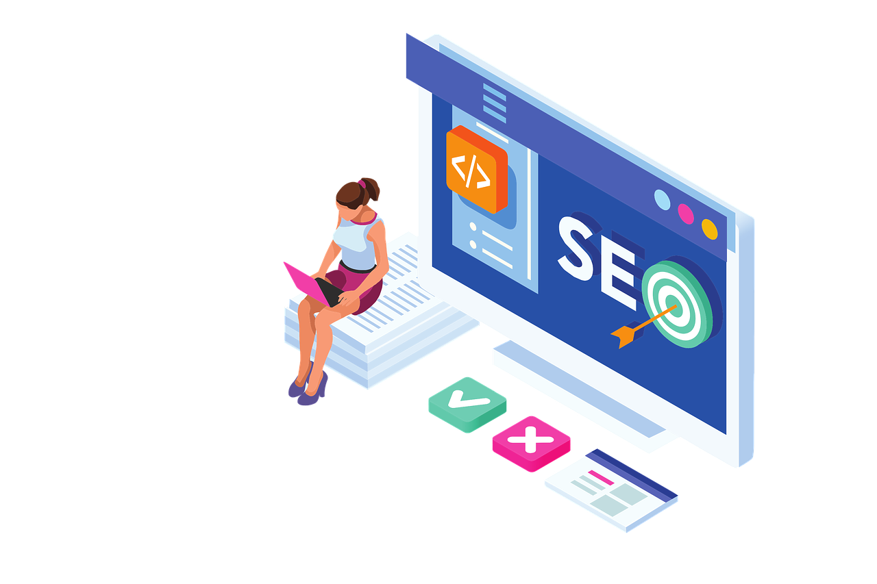 Analyse SEO sur ordinateur avec graphique de progression, représentant l'optimisation du référencement naturel en Auvergne-Rhône-Alpes.